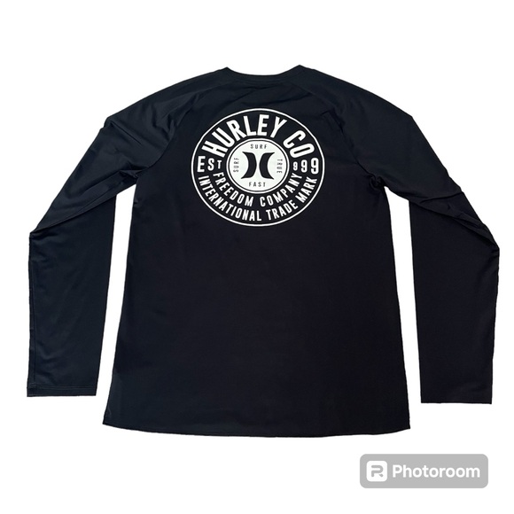 Hurley size Small men’s long sleeve black sun shirt - Picture 8 of 8
